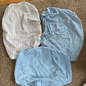 Lot of 3 fleece changing table covers